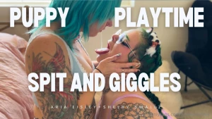 Puppy playtime spit and giggles w shelby smallz your two favorite spit