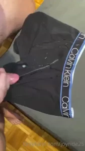 Another fan asked me to send him my underwear with a big load on it i