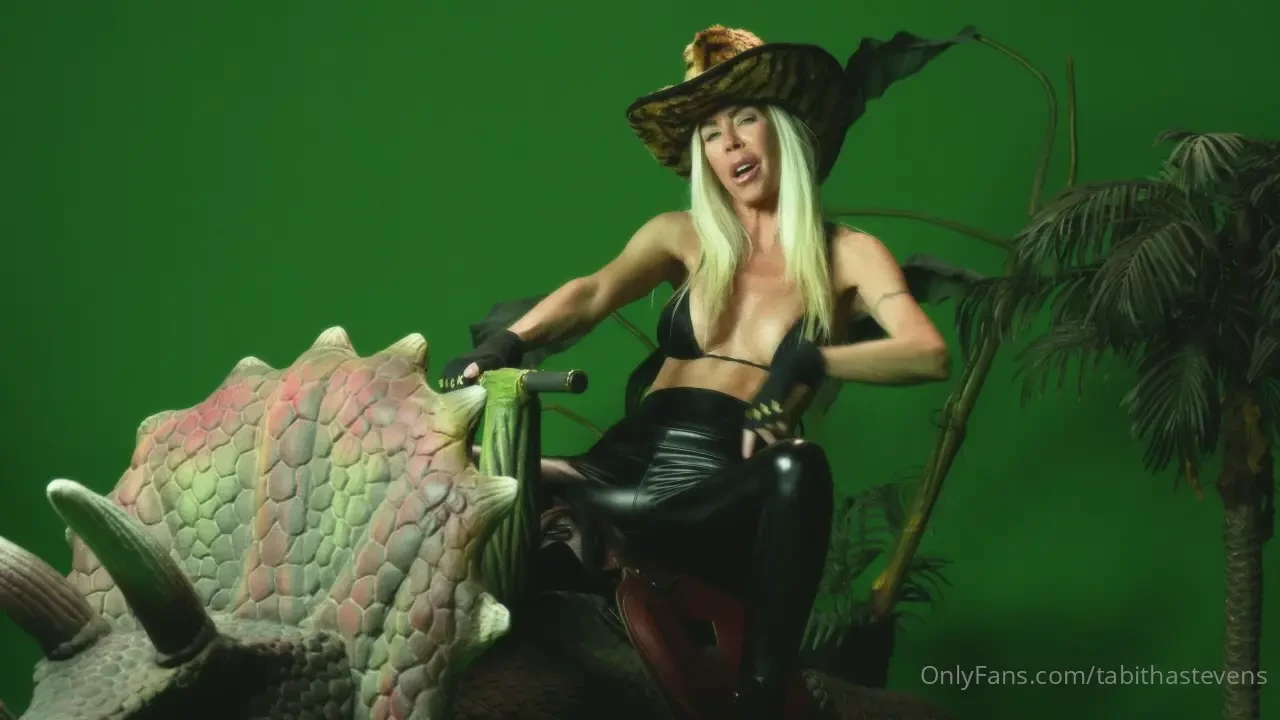 A train interrupted our dinosaur shoot in this silly outtake from a 