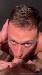 Sucking dick in the bathroom at the club