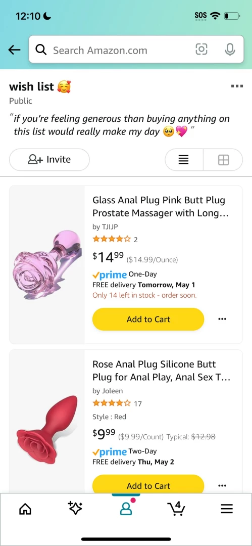 Breaking news i updated my amazon wishlist whoever buys me something 