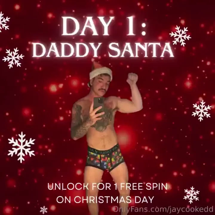Day 1 santa daddy on the 1st day of dick-mas santa daddy was revealed 
