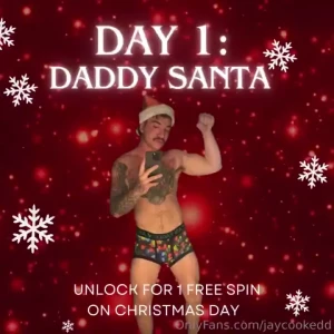 Day 1 santa daddy on the 1st day of dick-mas santa daddy was revealed