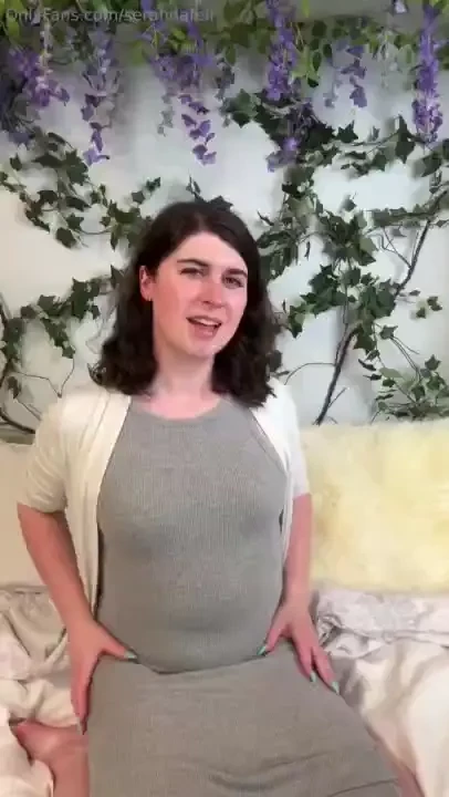 Showing off my new dress in a completely innocent and safe for work 