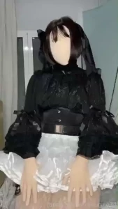 Kigurumi mask zentai e-stim orgasm heels
