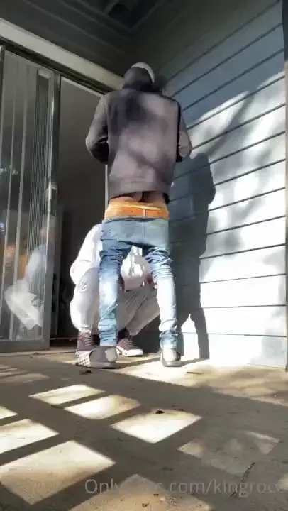 Ate my dick on the balcony 