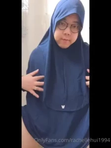 Hijab impromptu hijab masturbation
