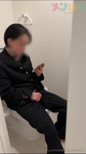 Sneak pe-ek the playboy s solo in the restroom he came in to the