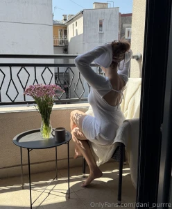 An ideal morning the sun gently kissing my skin a warm coffee in hand