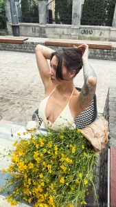 One day santorini white rooftops endless blue a breeze that smells