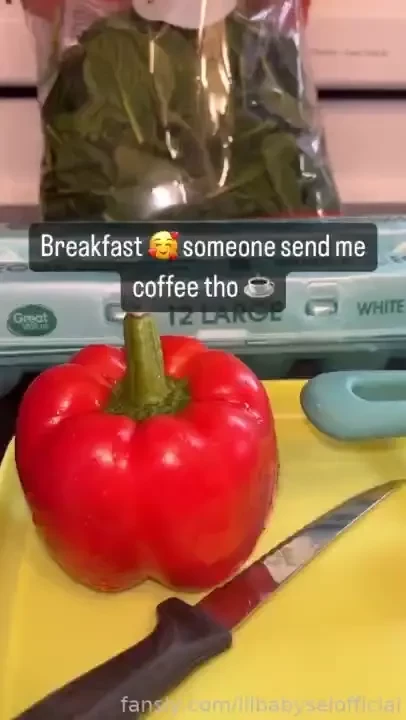 Cooking breakfast but mommy is missing coffee spoil me with coffee for 