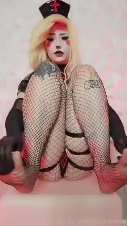 Late night fishnet feet n booty post fyp hazbinhotel 