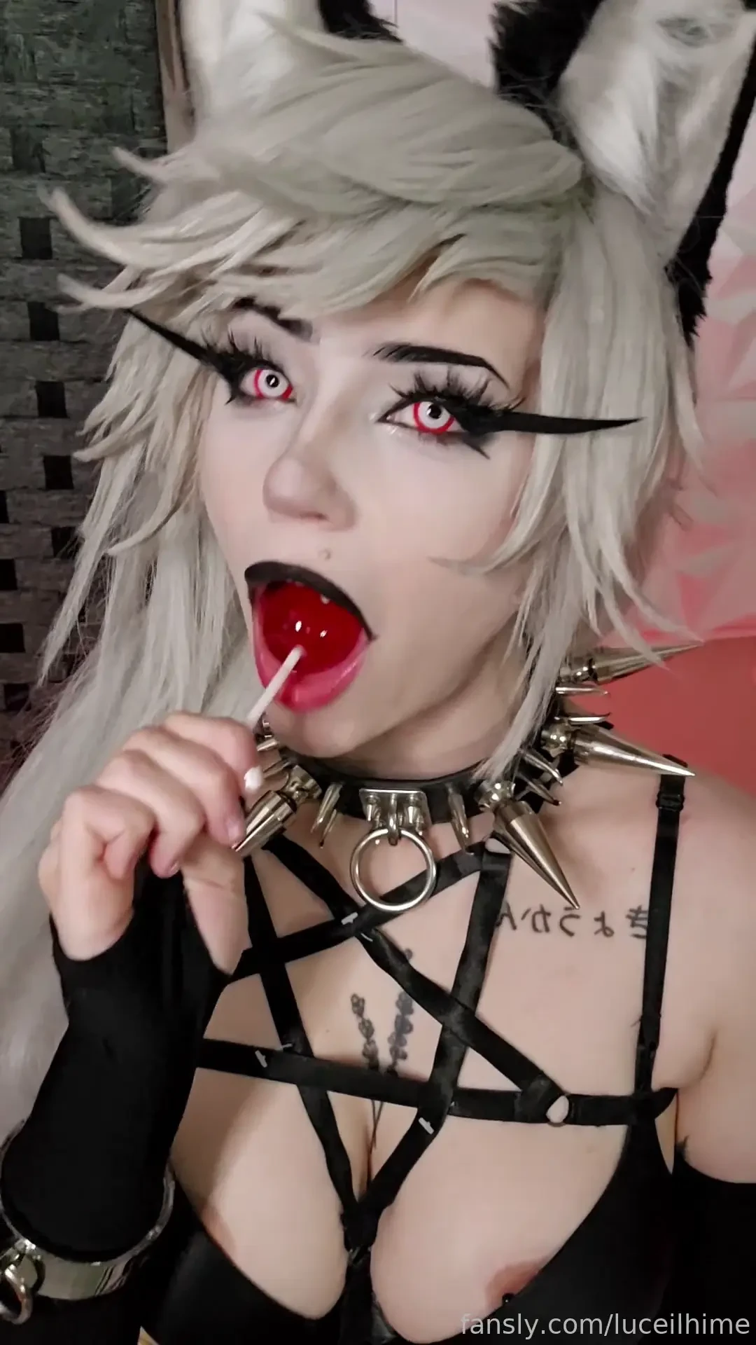 My fav flavor can t stop rubbing it on my tongue cosplay 