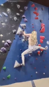Climbed a v5 today really had to stretch too in order to be able to