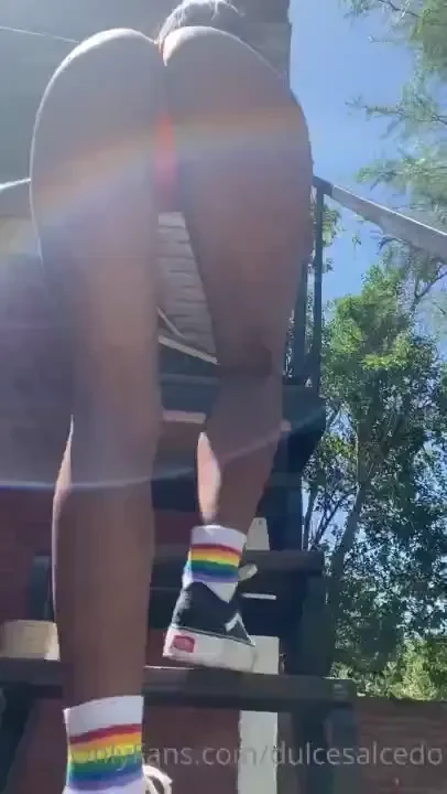 You re behind me and i m going up the stairs would you spank me 