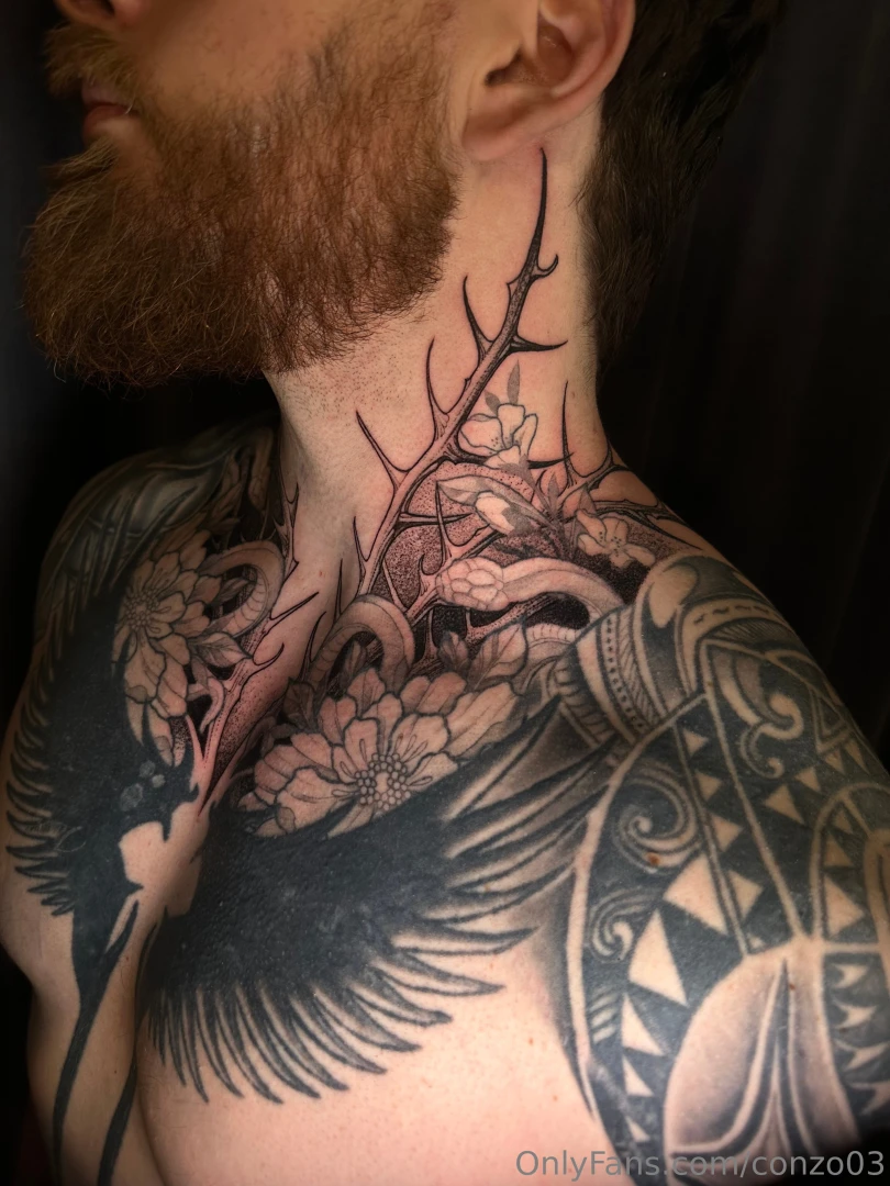 And my last tattoo is done from now on this will be below my face as i 