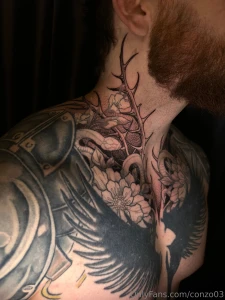 And my last tattoo is done from now on this will be below my face as i part 2