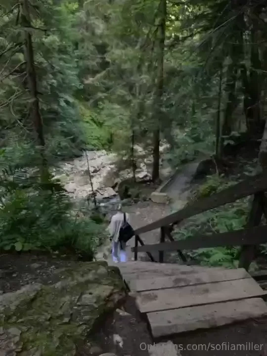 Nature was showing off today waterfalls hidden in the middle of the 