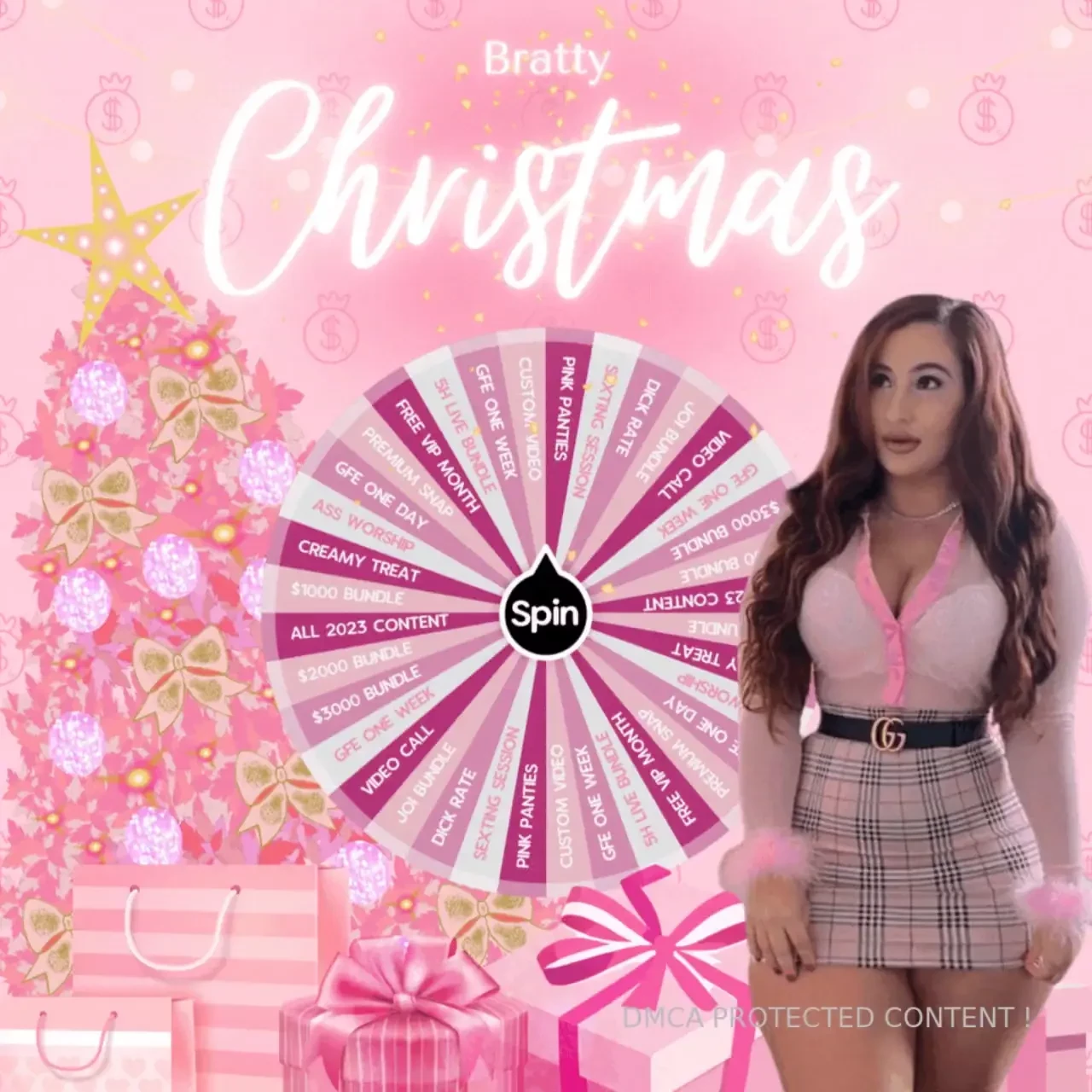 I have brought all the goodies to put under your christmas tree - one 