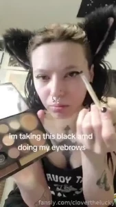 I found a 4 leaf clover and did my makeup this morning and i only