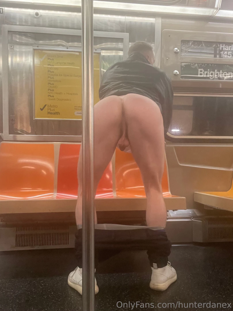 Alone in the subway car lick my balls and taint part 2 