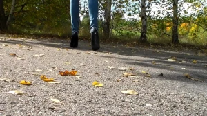 Just a smol walk in beautiful black heels