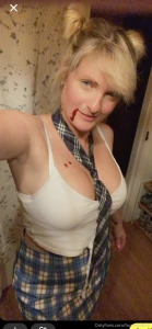 Happy halloween guys are you loving the zombie college chick look part 1