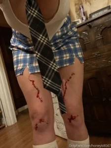 Happy halloween guys are you loving the zombie college chick look