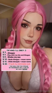 Live on here here s some of my options if you wanted to play with me