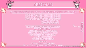 New menu im now offering customs girlfriend experience and sexting part 2