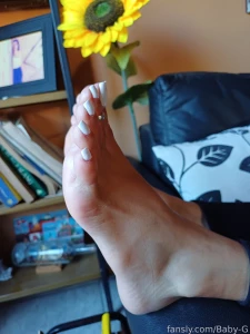 Part 2 look at those pretty white toes pedicure prettytoes part 3