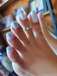 Part 2 look at those pretty white toes pedicure prettytoes part 4