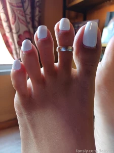 Part 2 look at those pretty white toes pedicure prettytoes part 9