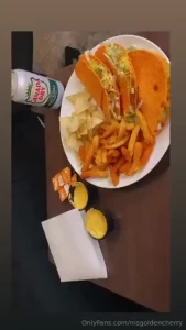 Red hot lingerie belly stuffing