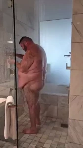 Caught in a sexy chaser s shower before a hot blowjob