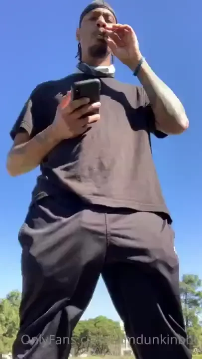 Out smokin tryna show off this dick bulge 