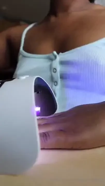 Here s me doing my own nails at home 