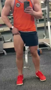 Leg day at the gym i ve been insanely horny lately i need to get some