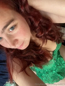 More pics in the green outfit this green with the red hair as always part 3