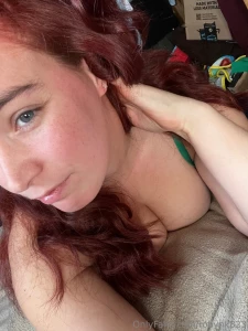 More pics in the green outfit this green with the red hair as always part 5