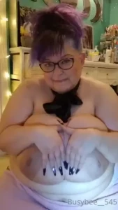 Oil huge tits and a huge black dildo have 5 minutes of fun and cum for