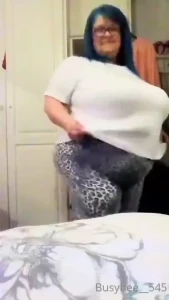 Getting undressed and playing with my huge fat soft slutty tits just