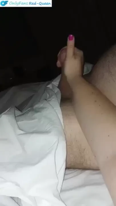 New short video release girl s pov stroking hubby in bed 