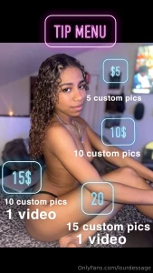 Tip menu spoil me i will spoil you 20 comes with a little surprise