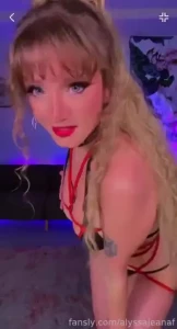 Shibari bikini brat blonde petite tatoos egirl gamer cute nerd pale