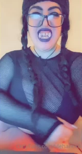 Your big tiddie goth gf became a vampire