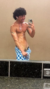 Gym got me all wet and ready yesterday now it s time for a massage and part 5