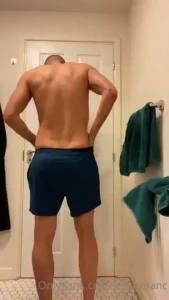A quick video of me getting undressed before jumping in the shower