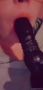 Wanna see me lick this creamed up toy clean love follow to see my soft