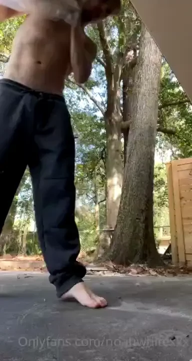 Moving sandbags in my back yard from the hurricane maybe i should use 